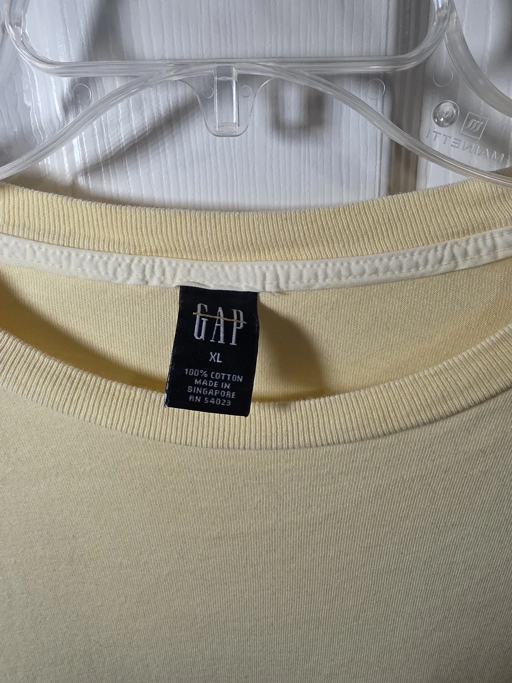 GAP Men’s Short Sleeve Pocket Tee - Light Yellow